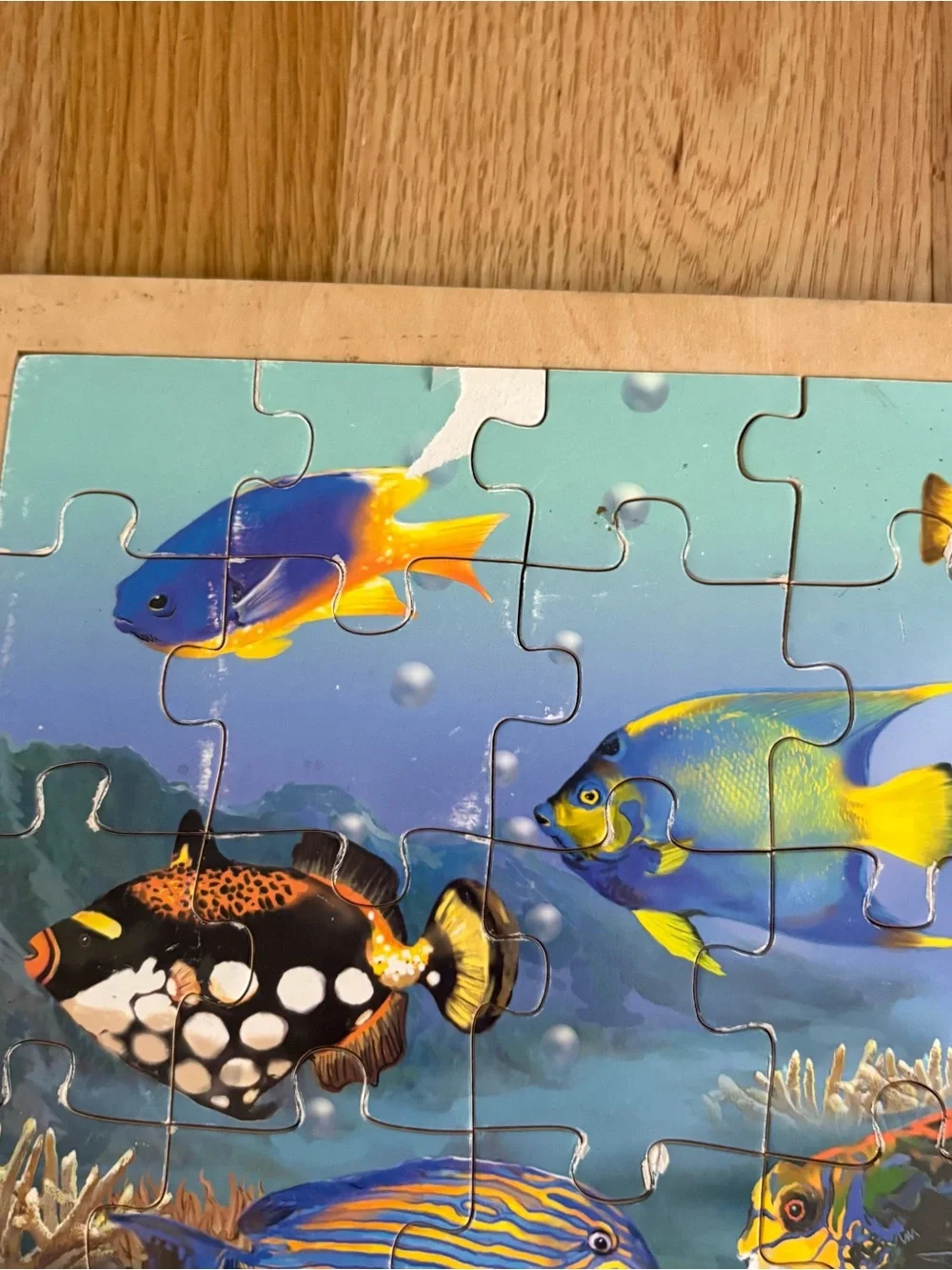 Melissa & Doug Ocean Sea Life Puzzle Underwater Wooden Tray